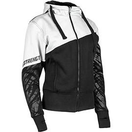 Speed and Strength Women's Cat Out'a Hell Armored Hoody, White/Black M