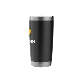 I Love Dogecoin Cryptocurrency Doge Crypto Stainless Steel Insulated Tumbler