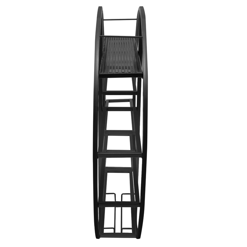 YIYIBYUS Round Wall Mounted Wine Rack,Wine Shelf Wall Mounted, Round