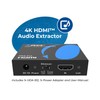 OREI 4K 60Hz 18G HDMI 2.0 Audio Converter Extractor -
