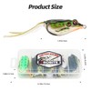 Probite Soft Frog Lures, Topwater Swimbaits for Bass Fishing, Realistic