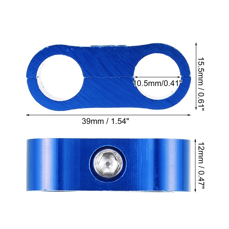 X AUTOHAUX 3pcs AN4 Car Hose Separator Clamp Fuel Line