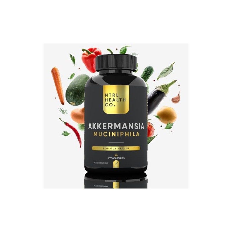 NTRL Health Co. Akkermansia Muciniphila Probiotic Capsules, 60 Veg Capsules,