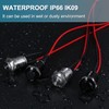 DMWD 5pcs 12mm Latching Push Button Switch Raised Head ON-Off