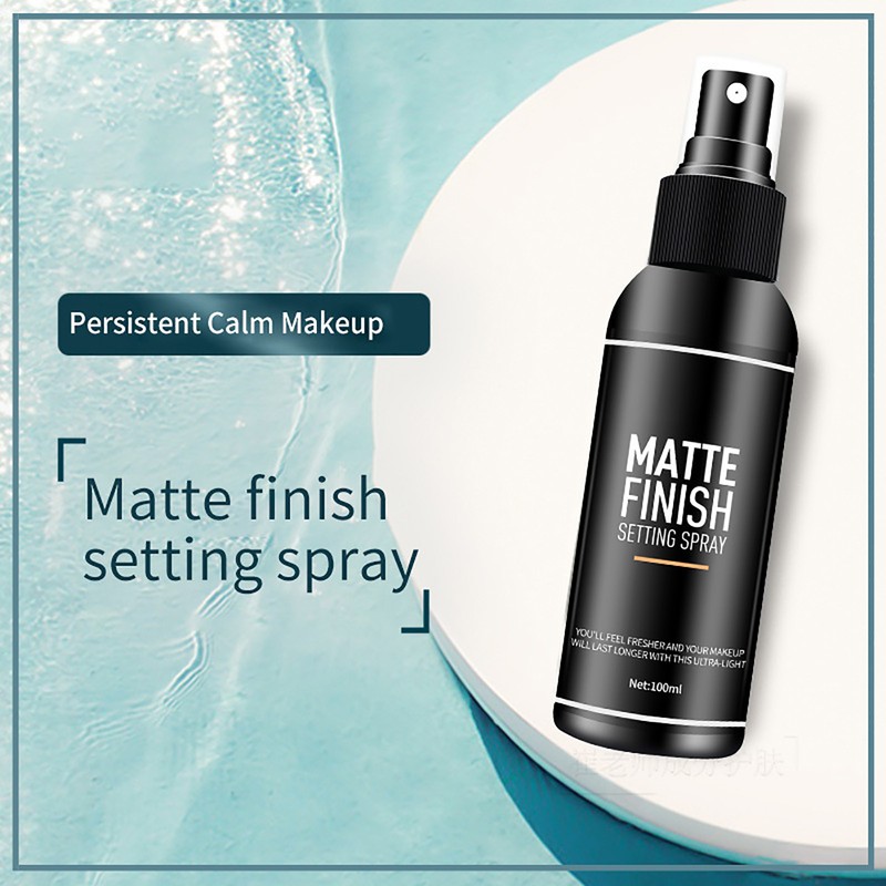 Matte Finish Makeup Spray Long Lasting Gentle Moisturizing Makeup Finish