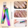 Rainbow Stainless Steel Nail Clippers for Acrylic Nails - Professional
