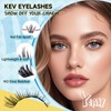 KevKev Lash Clusters Kit 144pcs Eyelash Clusters Cloudy Natural Wispy