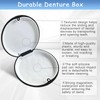 Scettar 2 Pcs Denture Retainer Case, Mouth Guard Case with