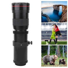 Telephoto Zoom Lens,Metal 420-800mm F/8.3-16 Manual Full Frame Super Telephoto Zoom Lens,for Canon/for Olympus/for SONY SLR Camera Far Distance Photography