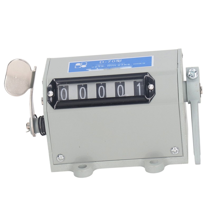 Pull Counter 5 Digit Mechanical Resettable Manual Stroke Tally Accurate