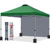 MASTERCANOPY 10x10 Durable Pop Up Canopy Tent with 1 Sidewall,