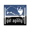 Agility Dog Agility Aussie Vinyl Window Decal Sticker