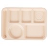 G.E.T. 6 Compartment School Cafeteria Tray, Left Handed, 10" x
