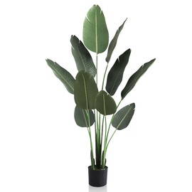 MDAL 6ft Artificial Tree Bird of Paradise Palm Tree Artificial Plant for Home Decor Indoor Outdoor Office - Effortless Assembly,Perfect Housewarming Gift