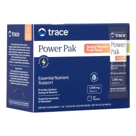 Trace Minerals Powerpak Electrolitos Vitamina C Guava Passion Fruit 30 Sobres                                                                         