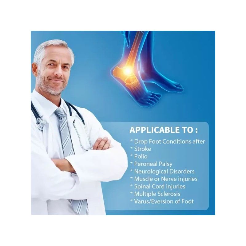 Tenbon 텐본 발목 지지대 드롭 풋 브레이스 교정 - 편안한