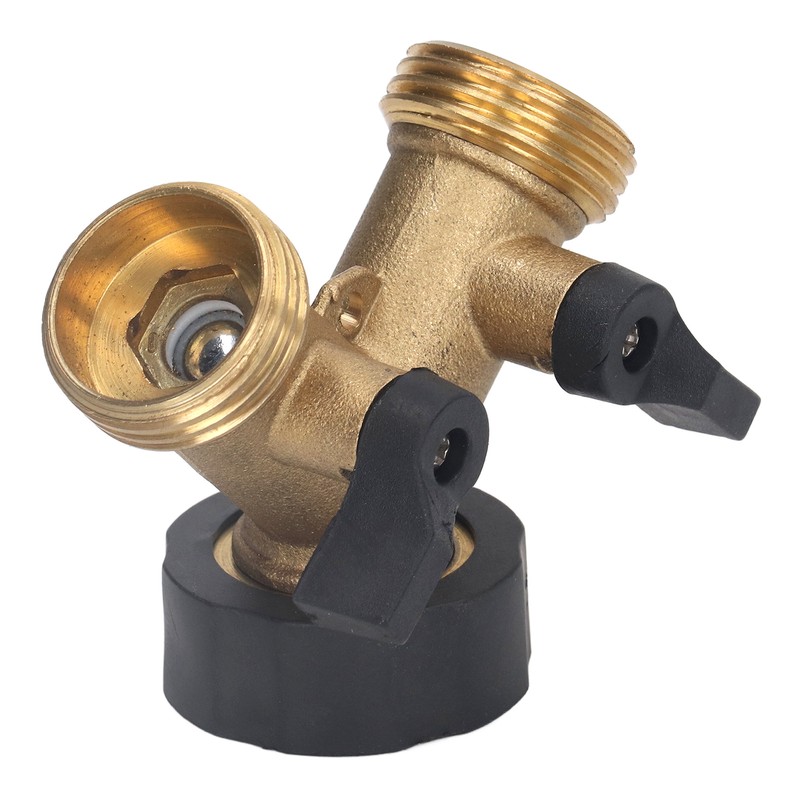 2 Way Ball Valve Durable Brass Plastic Valve Switch 3/4in