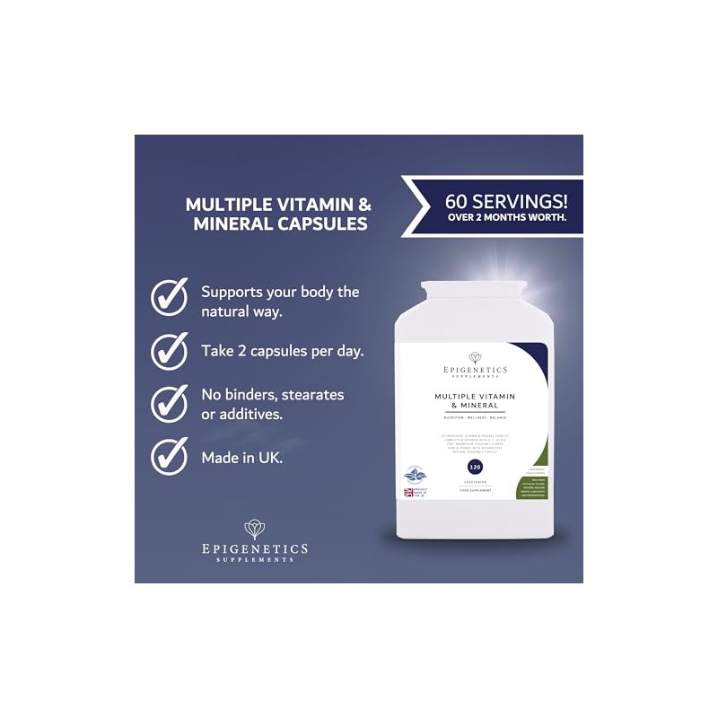 Multivitamin & Mineral | 25 Essential Vitamins & Minerals for