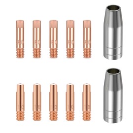 BESTMIG Welding Tips Welding Equipment Accessories MIG Welding Machine 030 040 Welding Coupons (Copper, 0.4'' Welding Tip)