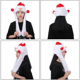 CINECE XMAS XMAS Christmas Costume, Cosplay Costume, Kigurumi Hat, Pikopiko, Hand Moving, Interesting, Animal Hat, Animal Headwear, Cap, Gift