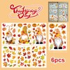 Autumn Window Stickers, 93Pcs Autumn Decorations Double-Sided Stickers, Fall Maple