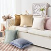AELS Scalloped Decorative Throw Pillow Covers 18x18, Set of 2,
