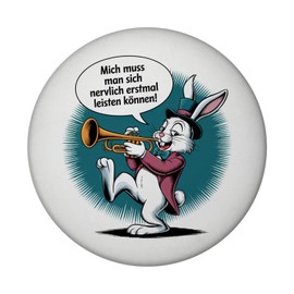 Annoying Rabbit Magnet with Bottle Opener with Trumpet - Bin Annoying Funny Magnet with Bottle Opener for Humour in Everyday Life