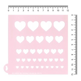 CD Stencil Plantilla Para Galletas Corazones Hor. Mod.198