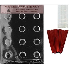 SMALL PEANUT BUTTER CUP Chocolate Candy Mold With Molding Instruction + 50 set of packaging Kit