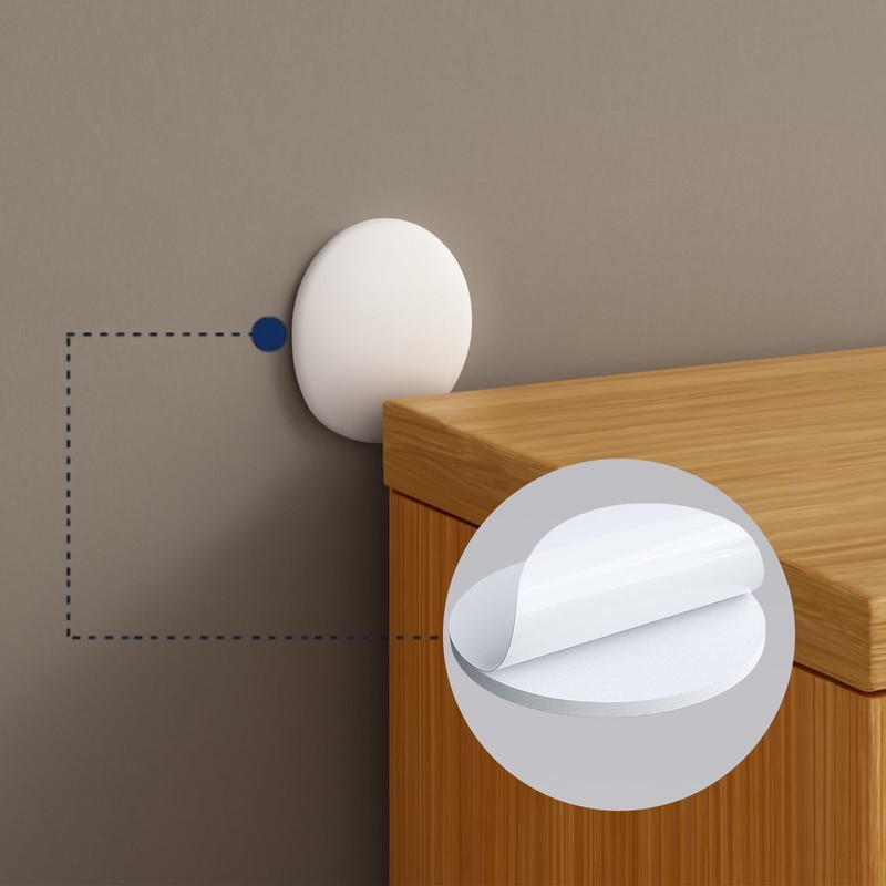 FixItRight Replacement Adhesive Pads for 3.15" Door Stoppers, 10PCS Strong