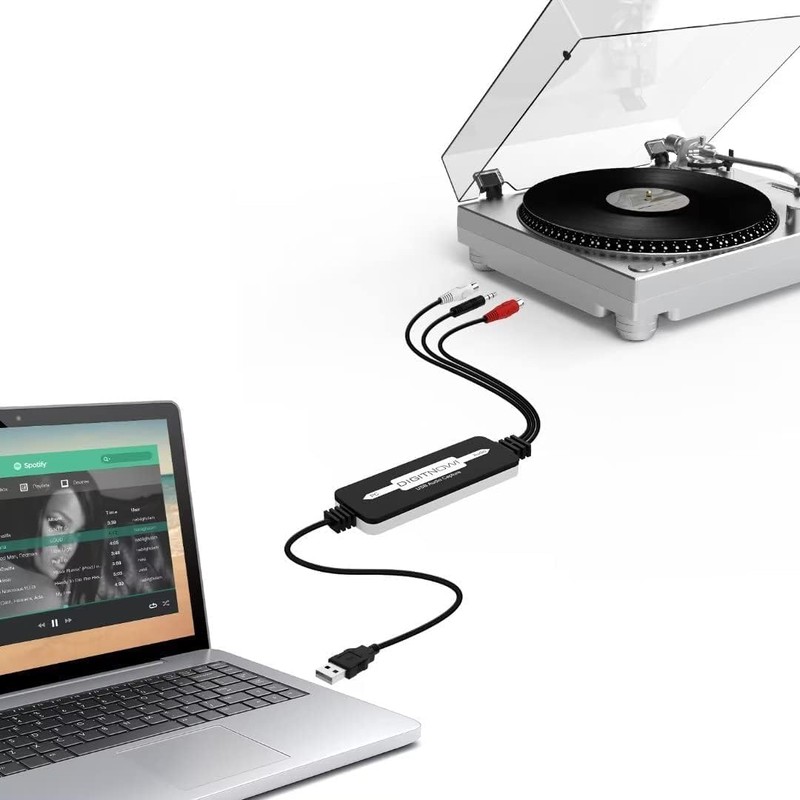 DigitPro USB 2.0 Audio Capture Card for Vinyl Records, Audio