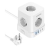 9-in-1 Socket Cube with USB C, 5-Way Multiple Plug Socket