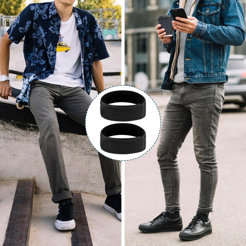 Tweozek 2 Pack No Buckle Belt, Adjustable Jeans Side Belts,