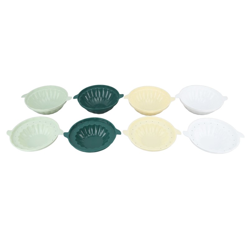 Ice Bowl Containers Mold Light Green Dark Green White Yellow