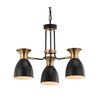 JONATHAN Y JYL6137A Middleton 20" 3-Light Metal LED Chandelier, Contemporary, Transitional, Dimmable Dining Room, Living Room, Kitchen, Foyer, Bedroom, Black/Brass Gold