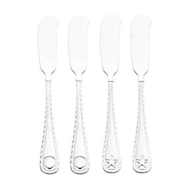 Towle Living Antigua Frost Spreaders, Set Of 4, Stainless Steel