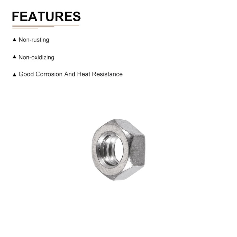 DTGN 3/16-24(UNC) Hex Nuts - 20Pack - Good for Home