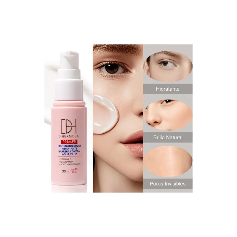 Primer Maquillaje DH Crema SPF 15 Reduce Poros Hipoalergnico 30ml
