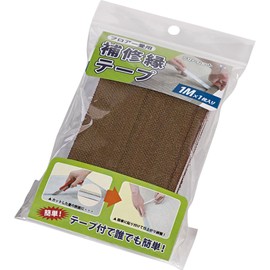 Oshimaya Repair Material Repair Edge Tape for Easy Type, Brown, Approx. 2.7 x 39.4 inches (6.8 x 100 cm), For 1 Tatami Floor Grass Made in Japan