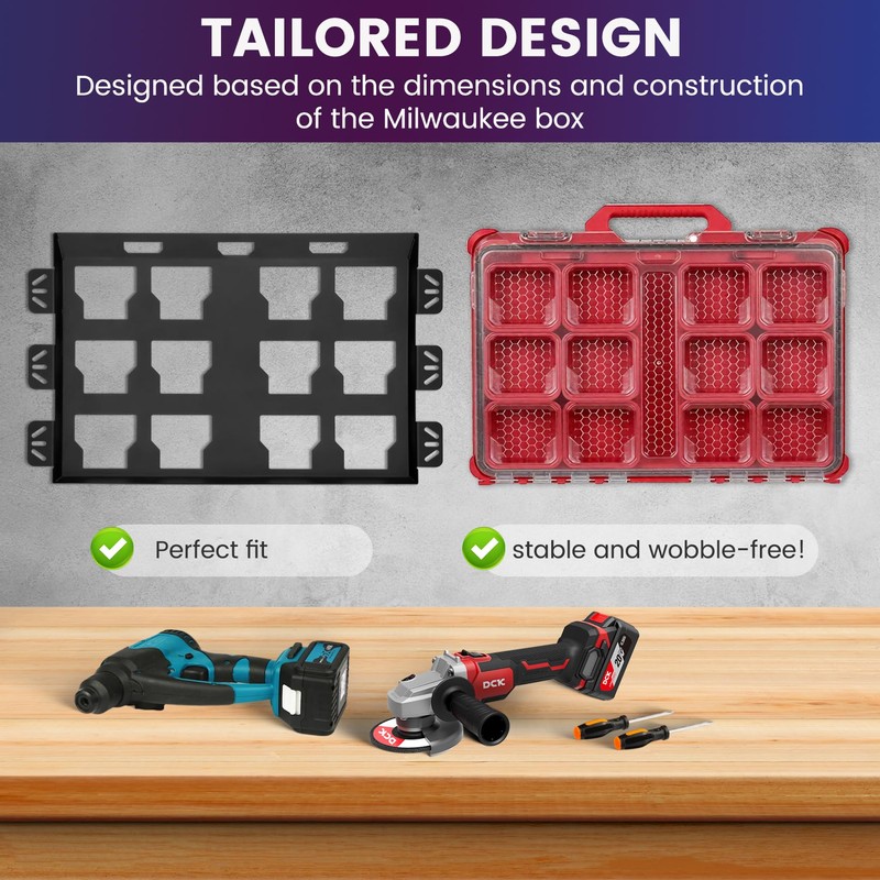Mounting Plate Compatible with Milwaukee Packout Toolboxes, 48-22-8486 for Milwaukee