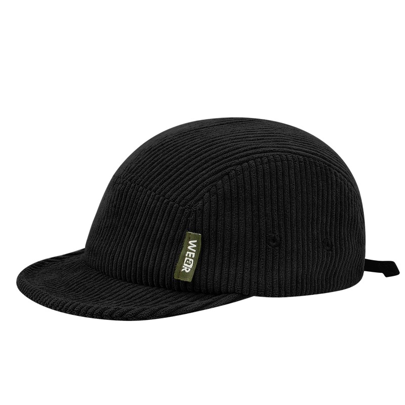 CLAPE 5 Panel Short Brim Cap Men's Retro Cord Baseball