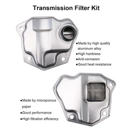 Automatic Transmission Filter CVT Oil Cooler Filter Oil Pan Gasket Kit and CVT Transmission 3.5 Stepper Motor Fit for Nissan Altima Maxima Murano Replace 31728-1XF03 31397-1XF0D