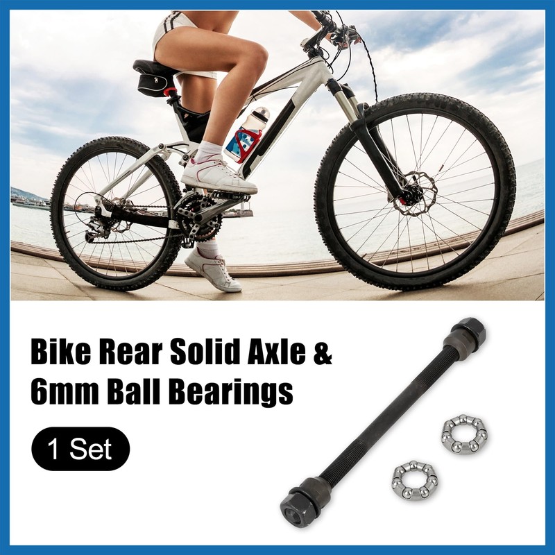 A ABSOPRO 1 Set 9.5mm Bike Rear Solid Axle with