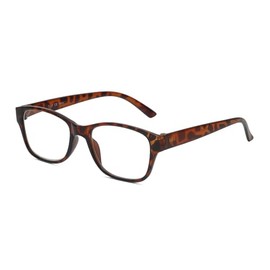 Calabria L 15558 Reading Glasses +3.00 Tortoise Havana Brown Women Designer Trendy Readers Stylish Fashion Modern Eyeglasses