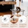 2‑Pack Espresso Cooling Balls Stainless Steel with Stand and Storage