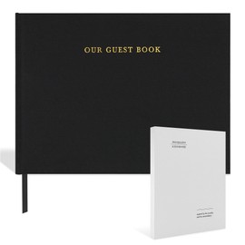 Classic Linen Guest Book - Timeless Keepsake for Preserving Memories - Layflat, Plain, & Blank Pages for Polaroid Guest Book, Wedding Guest Book, Baby Shower Guest Book, Housewarming Gift, Reception