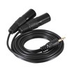 [WV-9272-1.5B] XLR Canon Male x 2 to 3.5mm Stereo Mini
