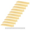 M METERXITY 10-Pack Cabinets Drawers Edge Pulls, 3.15" Aluminum Drawer