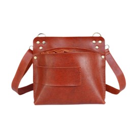 MagiDeal Barber Tool Bag Scissor Pouch Large Capacity Salon Hair Thinning Scissors Hairstylist Traveling Bag for Hairdressers, Brown