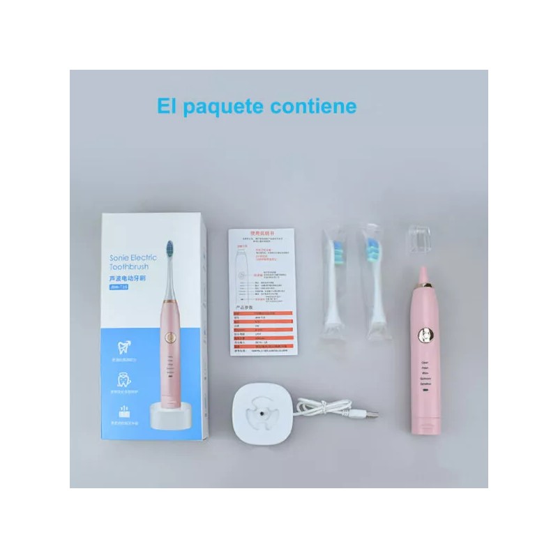 EGTMA Kit 2 Cepillo Para Dientes Electrico Ultrasonico 4 Cabezales
